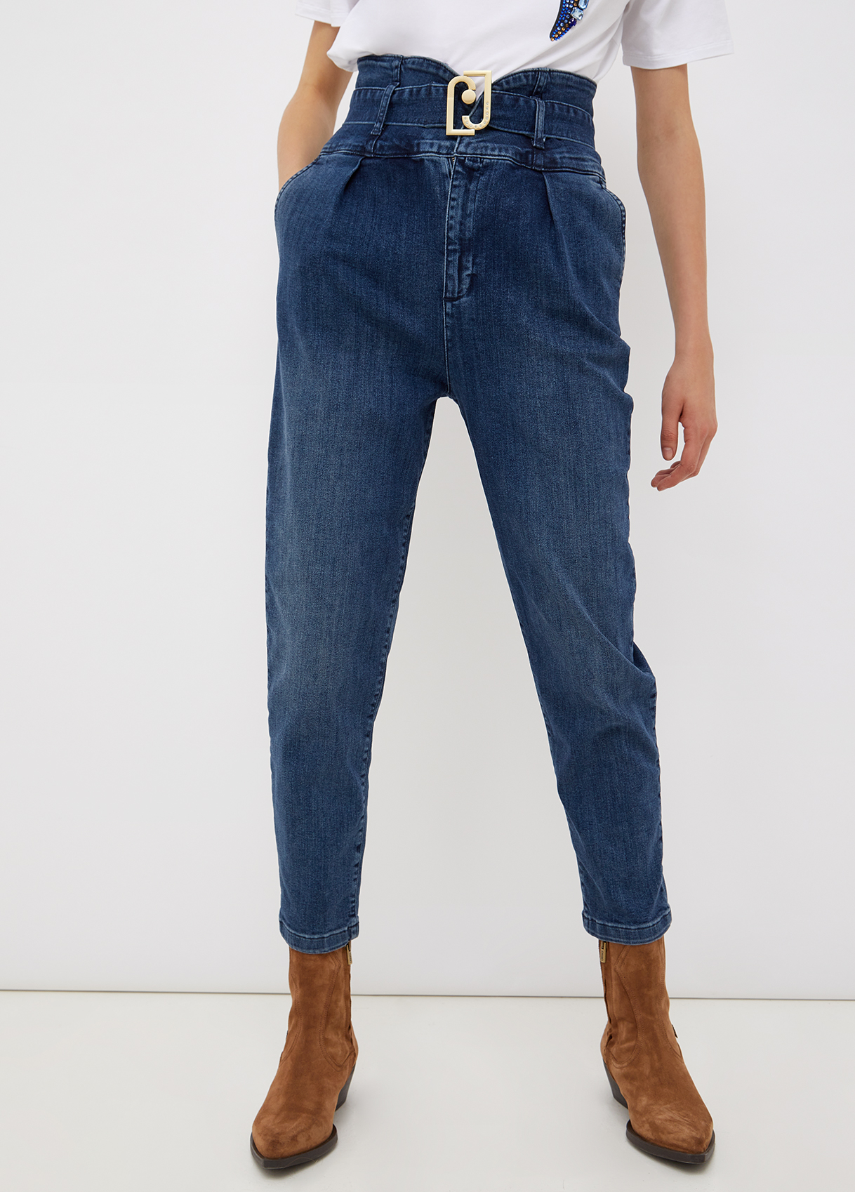 Jeans carrot con cintura LIU JO - Bolero Boutique